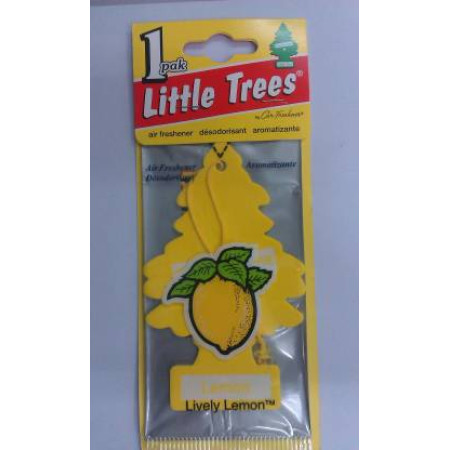 Little Trees Hanging Lively Lemon Paper Car Air Freshener | 10g | Yellow
